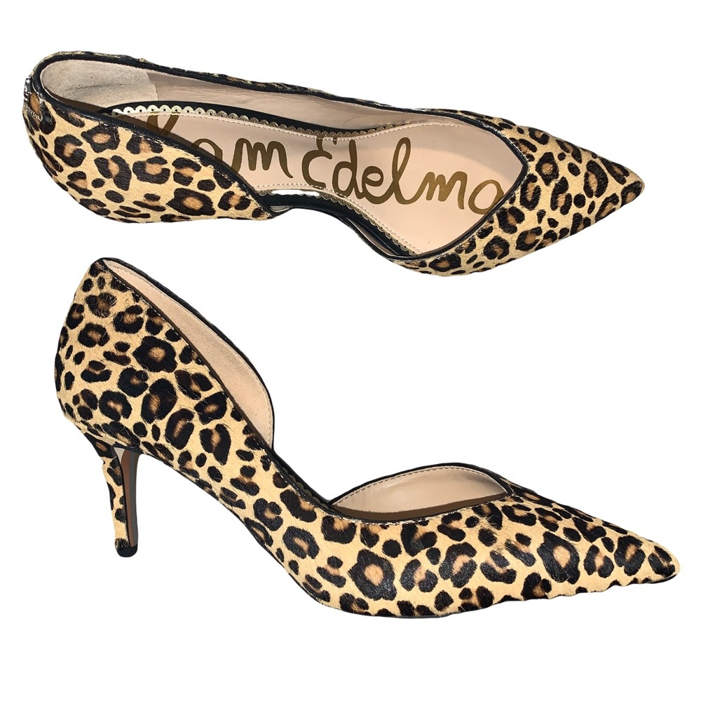 Sam Edelman Jaina Leopard Print Heels Size 8.5